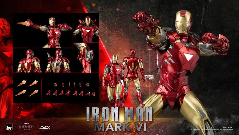 Infinity Saga DLX 1/12 Iron Man Mark 6 akciófigura 17 cm termékfotó