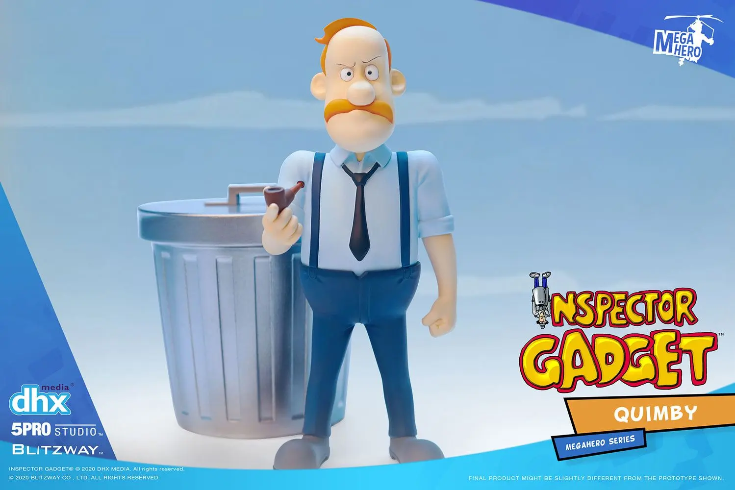 Inspector Gadget Mega Hero 1/12 Quimby akciófigura 13 cm termékfotó