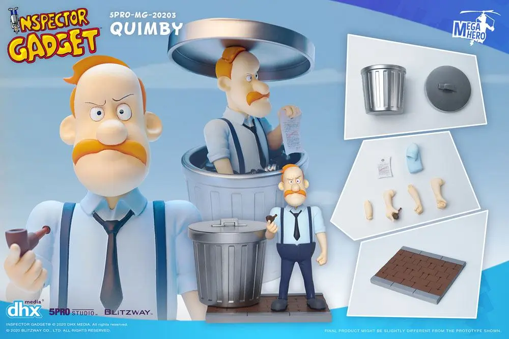 Inspector Gadget Mega Hero 1/12 Quimby akciófigura 13 cm termékfotó