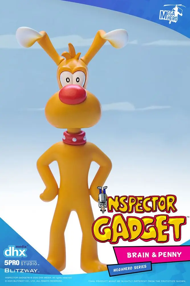 Inspector Gadget Mega Hero 2-Pack 1/12 Brain &amp; Penny akciófigura 11 cm termékfotó