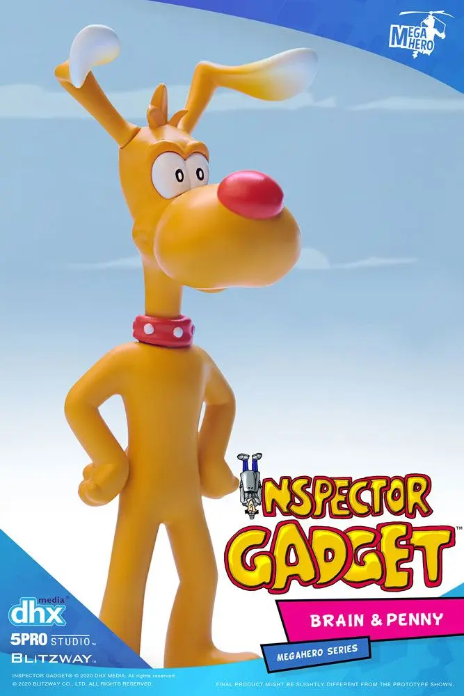 Inspector Gadget Mega Hero 2-Pack 1/12 Brain &amp; Penny akciófigura 11 cm termékfotó