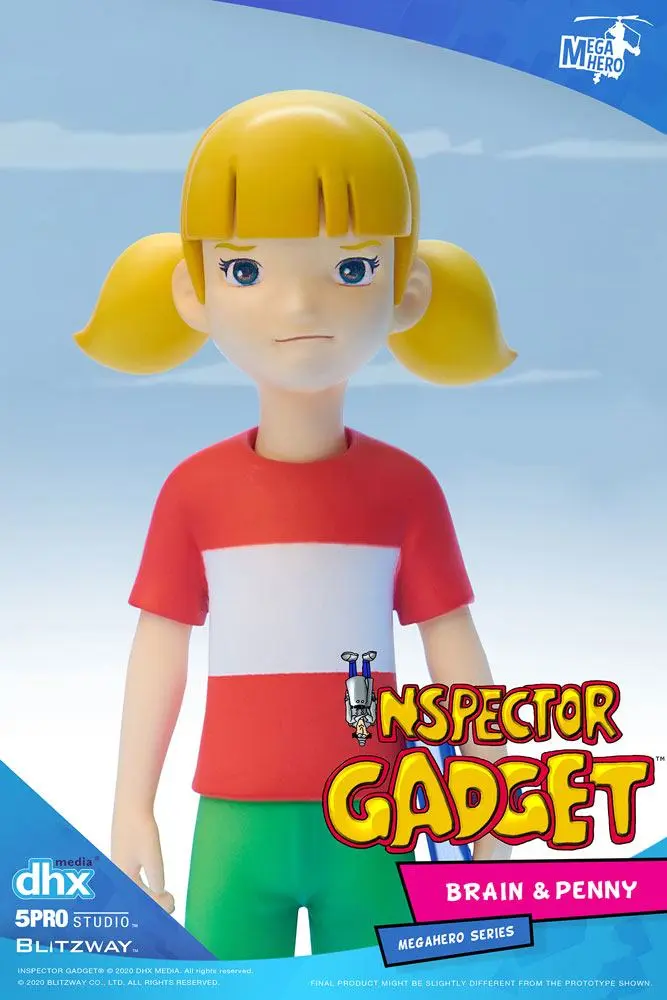 Inspector Gadget Mega Hero 2-Pack 1/12 Brain &amp; Penny akciófigura 11 cm termékfotó