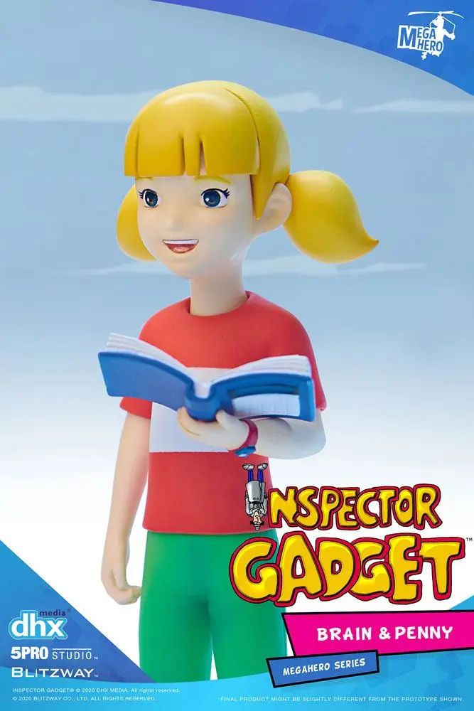 Inspector Gadget Mega Hero 2-Pack 1/12 Brain &amp; Penny akciófigura 11 cm termékfotó