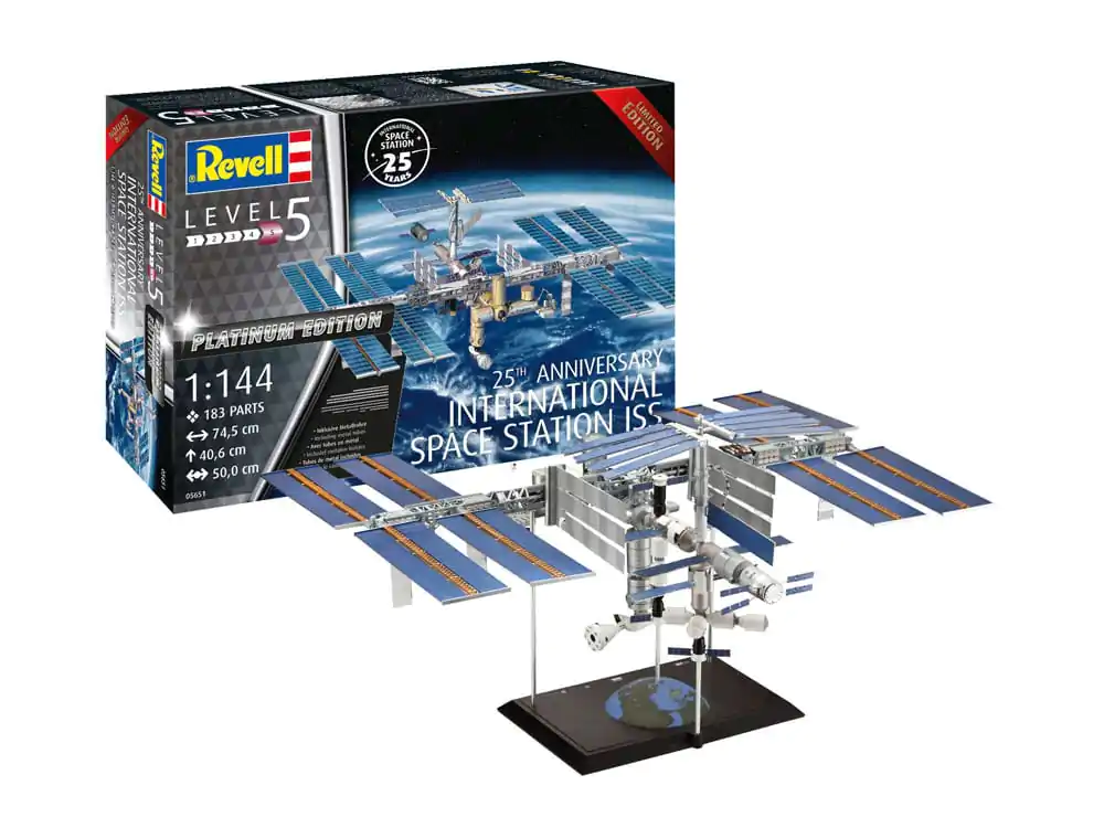 International Space Station ISS Model Kit Gift Set 1/144 25th Anniversary Platinum Edition 74 cm termékfotó