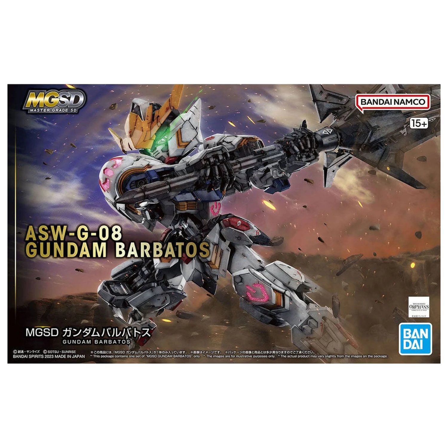 Iron-Blooded Orphans ASW-G-08 Gundam Barbatos modell készlet MGSD termékfotó