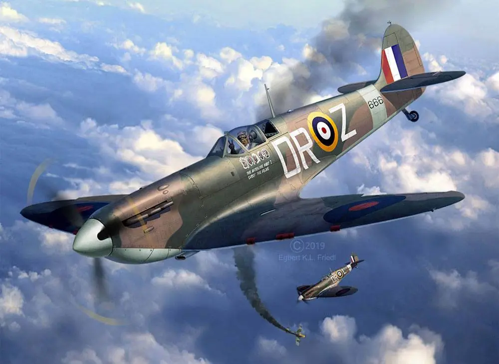 Iron Maiden 1/32 Spitfire Mk.II modell készlet 29 cm termékfotó