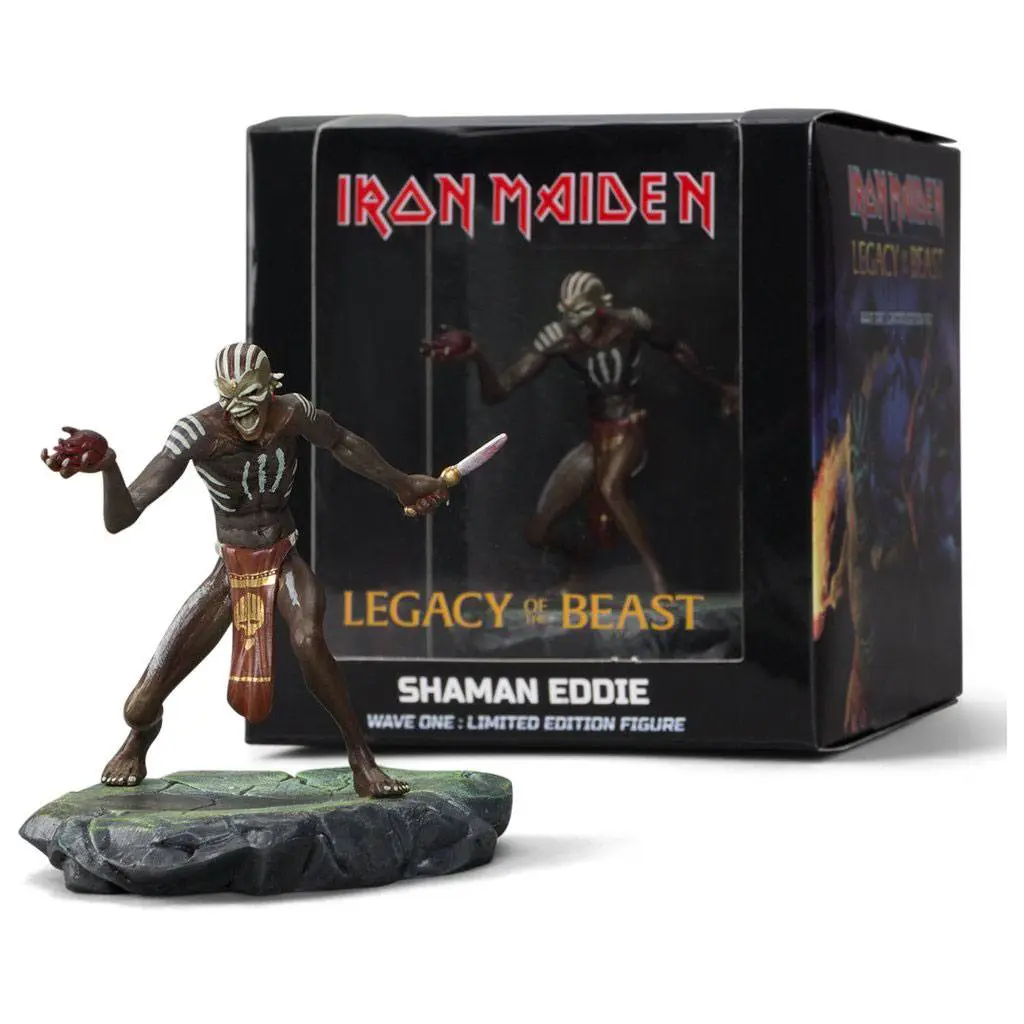 Iron Maiden Legacy of the Beast 1/24 Shaman Eddie PVC szobor figura 10 cm termékfotó