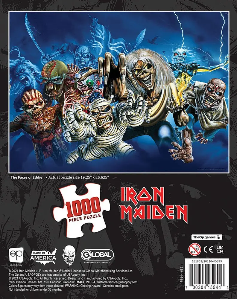 Iron Maiden The Faces of Eddie puzzle (1000 darab) termékfotó