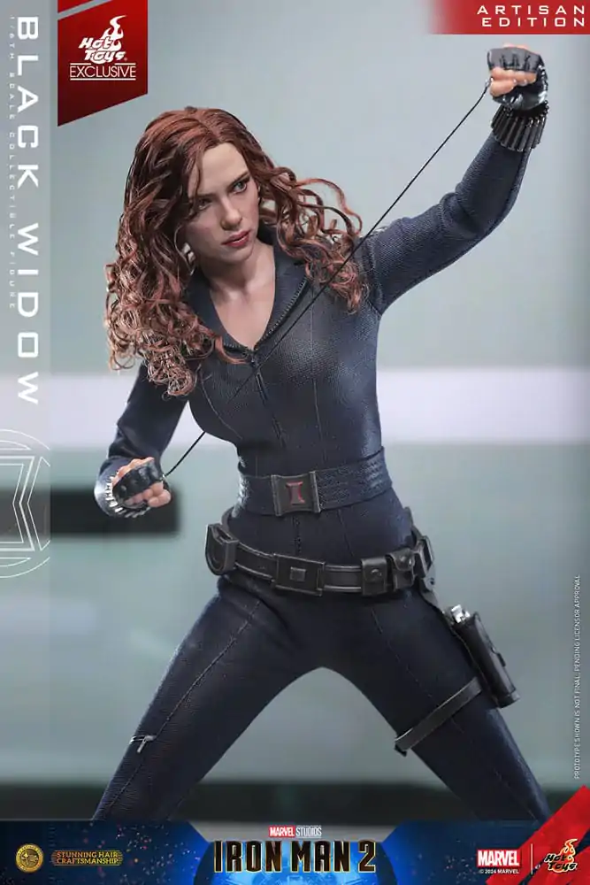 Iron Man 2 1/6 Black Widow Artisan Edition Hot Toys Exkluzív akciófigura 28 cm termékfotó