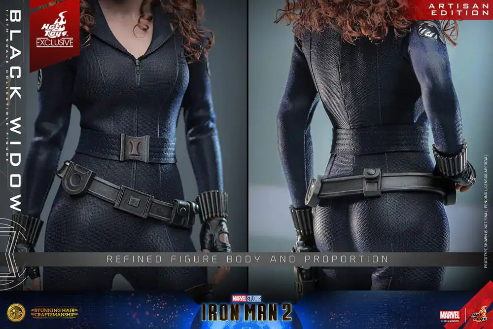 Iron Man 2 1/6 Black Widow Artisan Edition Hot Toys Exkluzív akciófigura 28 cm termékfotó