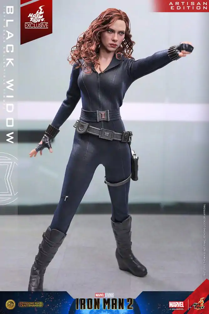 Iron Man 2 1/6 Black Widow Artisan Edition Hot Toys Exkluzív akciófigura 28 cm termékfotó