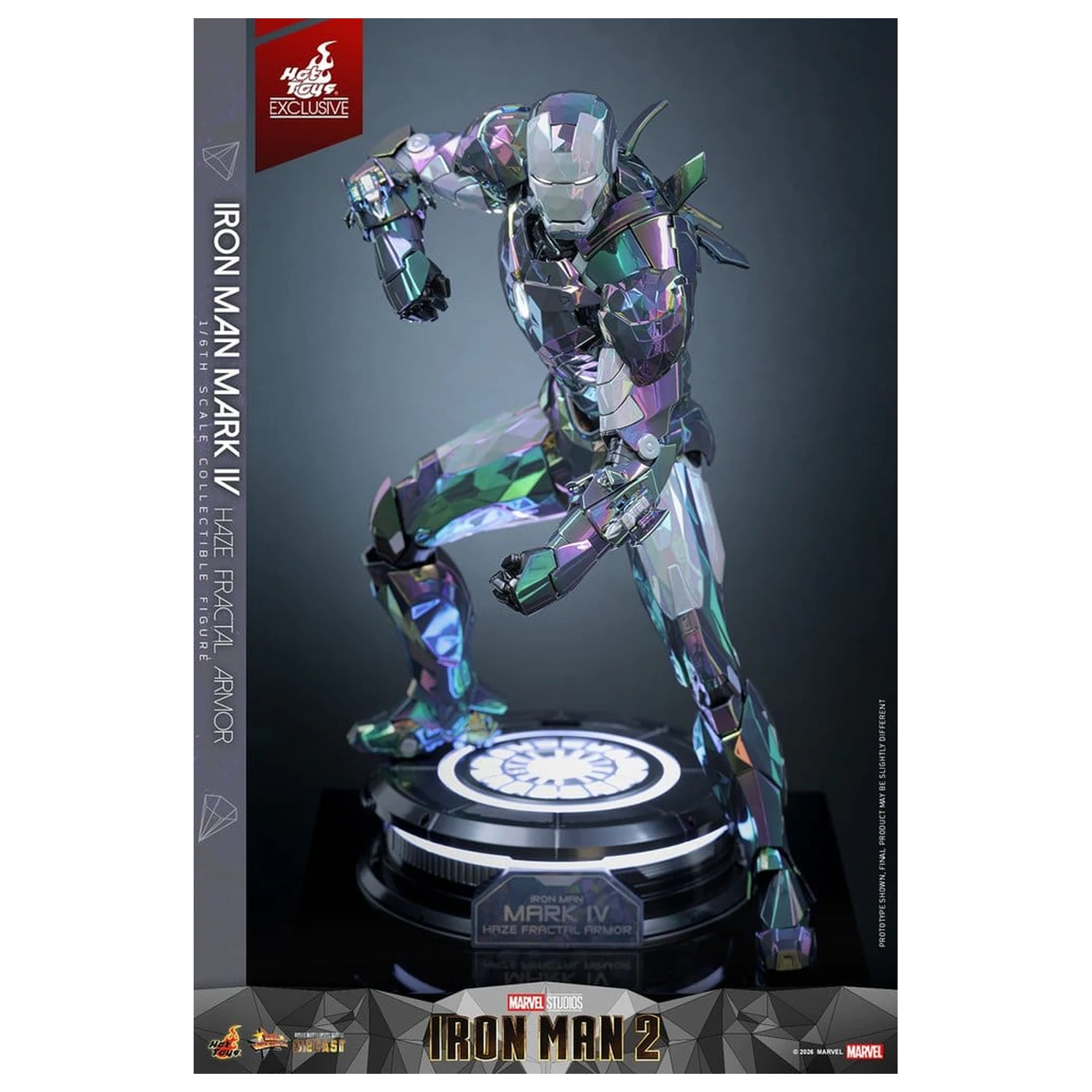 Iron Man 2 1/6 Iron Man Mark IV (Haze Fractal Armor) akciófigura 33 cm termékfotó