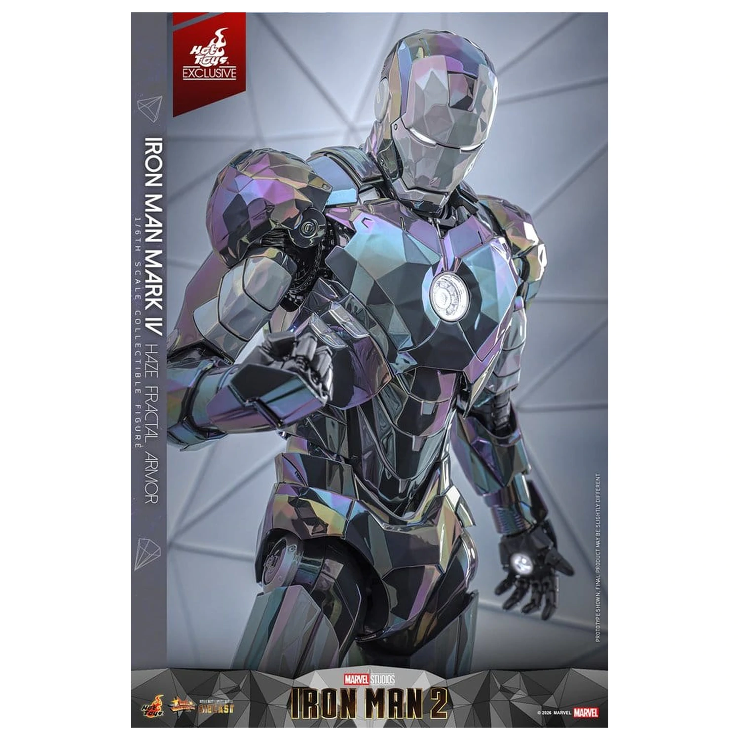 Iron Man 2 1/6 Iron Man Mark IV (Haze Fractal Armor) akciófigura 33 cm termékfotó