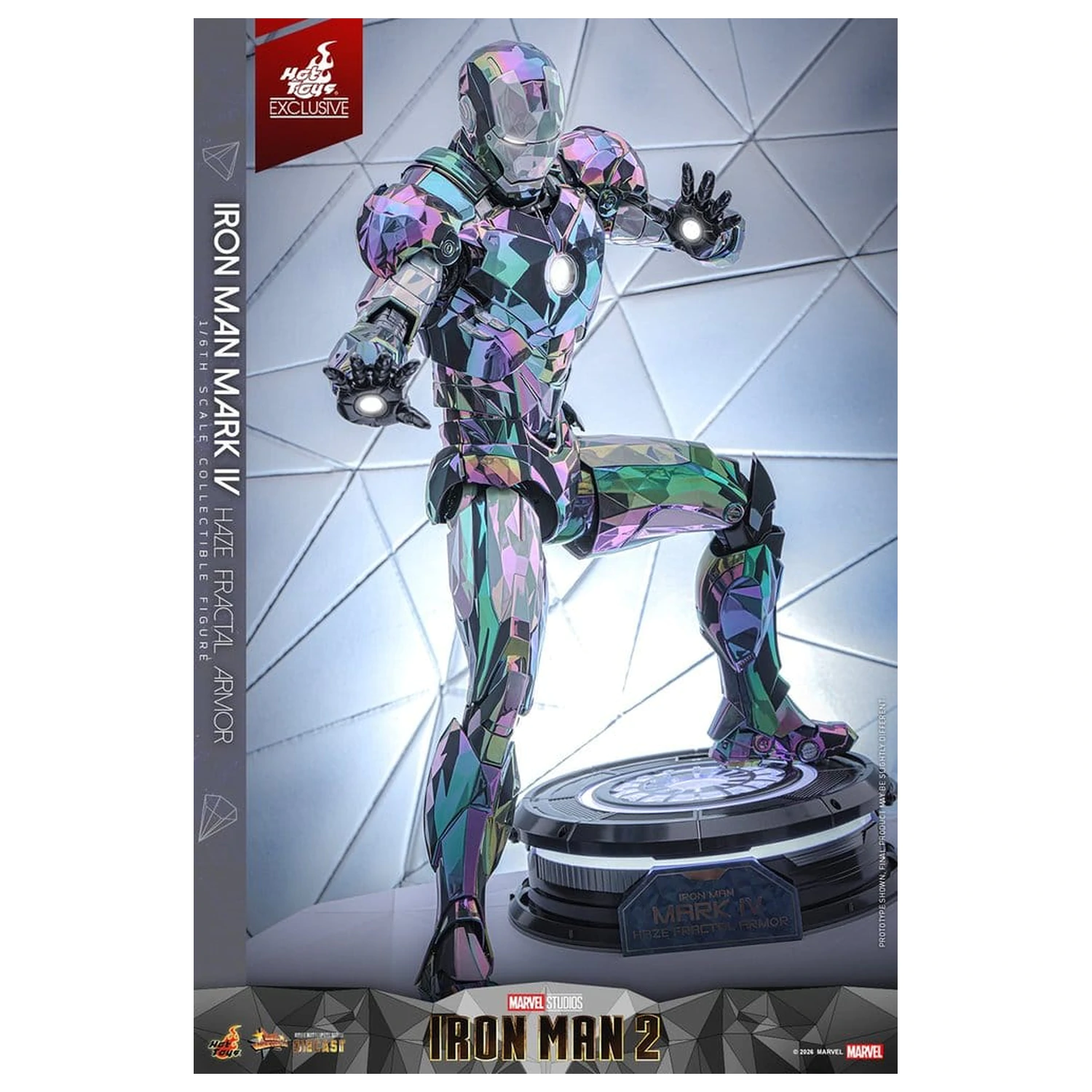 Iron Man 2 1/6 Iron Man Mark IV (Haze Fractal Armor) akciófigura 33 cm termékfotó