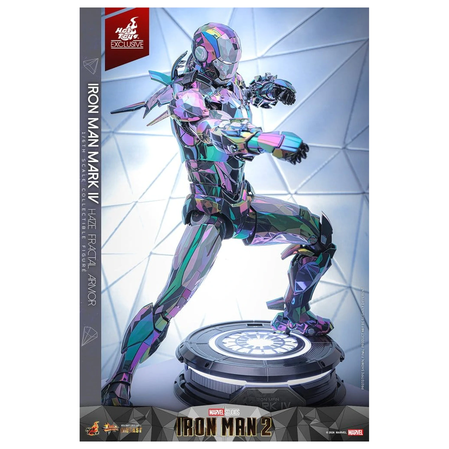 Iron Man 2 1/6 Iron Man Mark IV (Haze Fractal Armor) akciófigura 33 cm termékfotó
