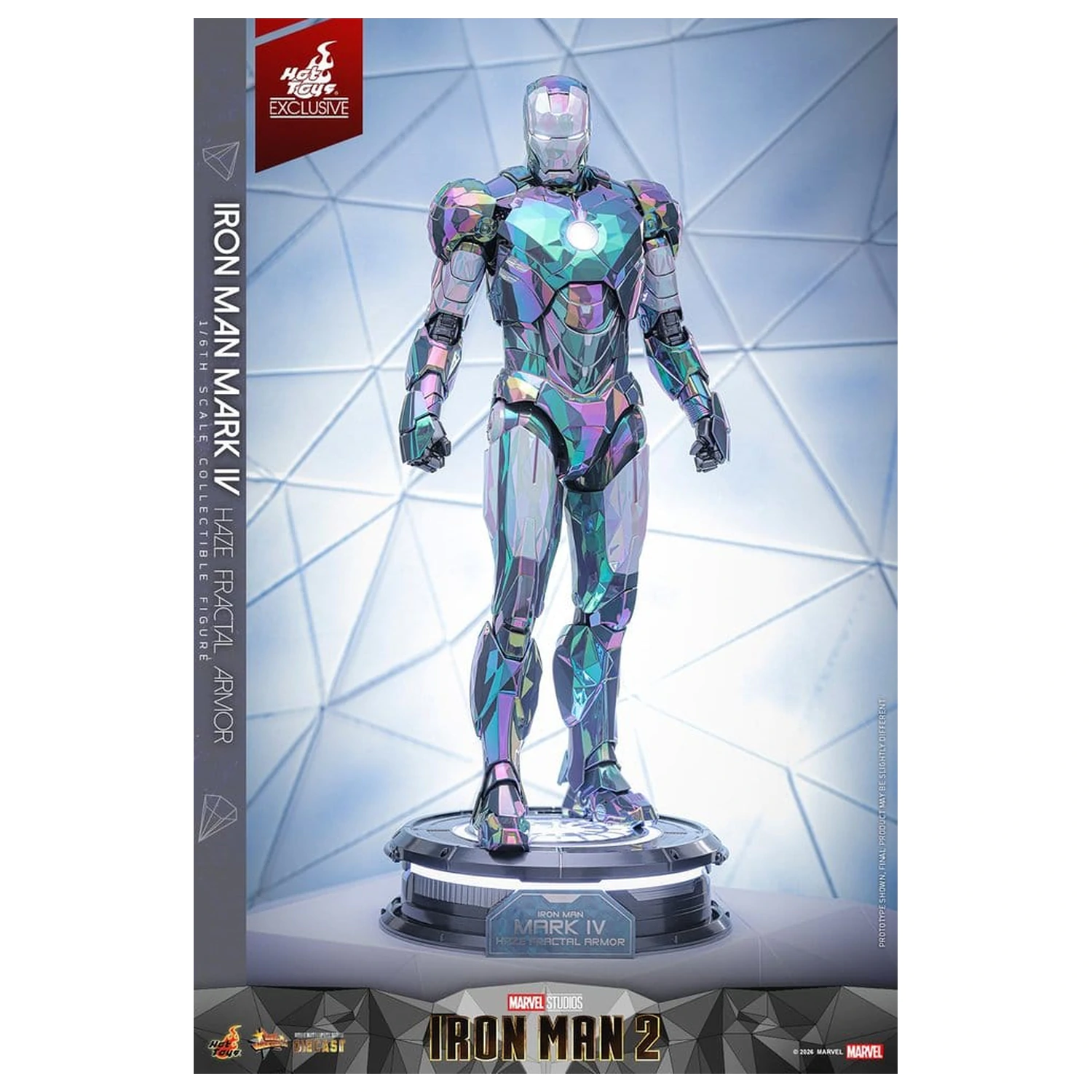 Iron Man 2 1/6 Iron Man Mark IV (Haze Fractal Armor) akciófigura 33 cm termékfotó