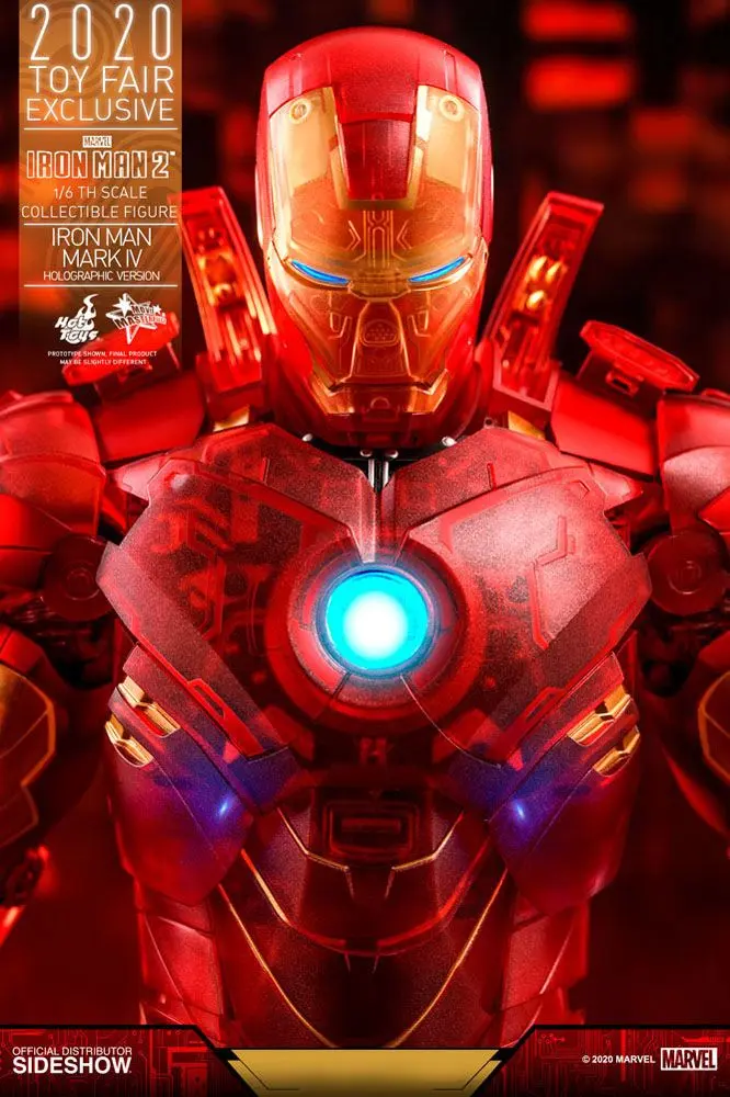 Iron Man 2 MM 1/6 Iron Man Mark IV (Holographic Version) 2020 Toy Fair Exklusive akciófigura 30 cm termékfotó