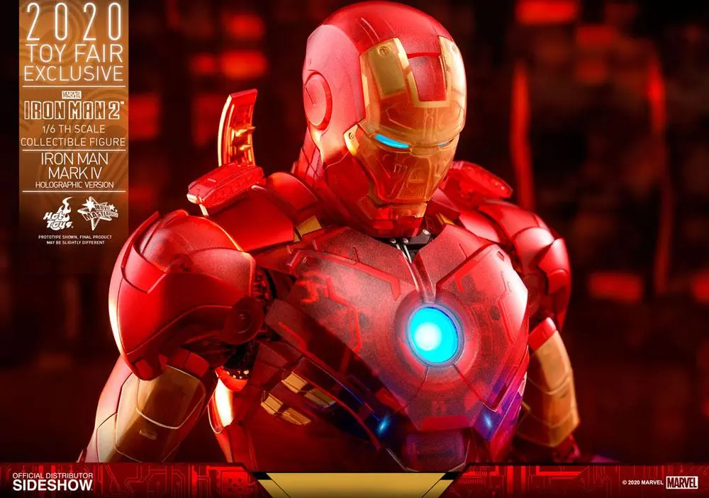 Iron Man 2 MM 1/6 Iron Man Mark IV (Holographic Version) 2020 Toy Fair Exklusive akciófigura 30 cm termékfotó