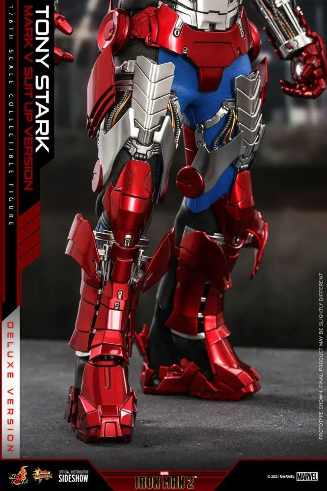 Iron Man 2 Movie Masterpiece  1/6 Tony Stark (Mark V Suit Up Version) Deluxe akciófigura 31 cm termékfotó