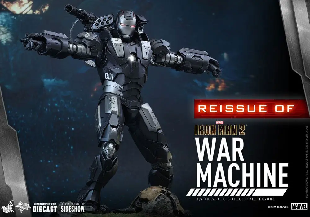 Iron Man 2 Movie Masterpiece 1/6 War Machine akciófigura 32 cm termékfotó