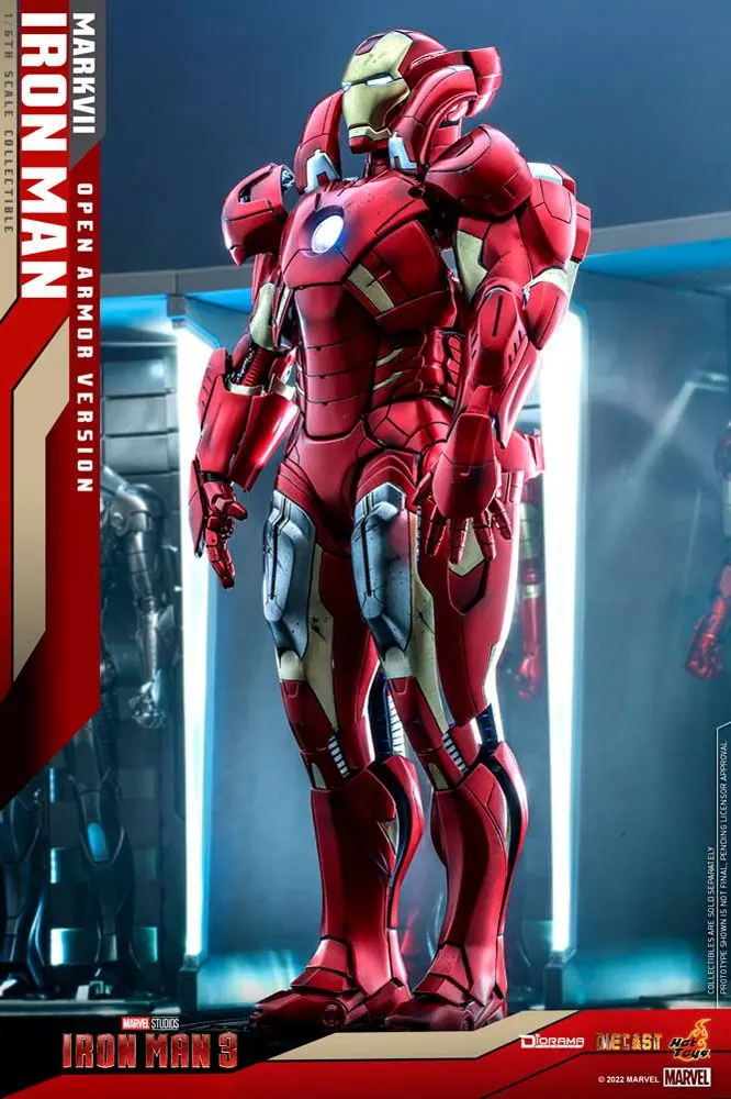 Iron Man 3 1/6 Iron Man Mark VII (Open Armor Version) Diorama szobor figura 32 cm termékfotó