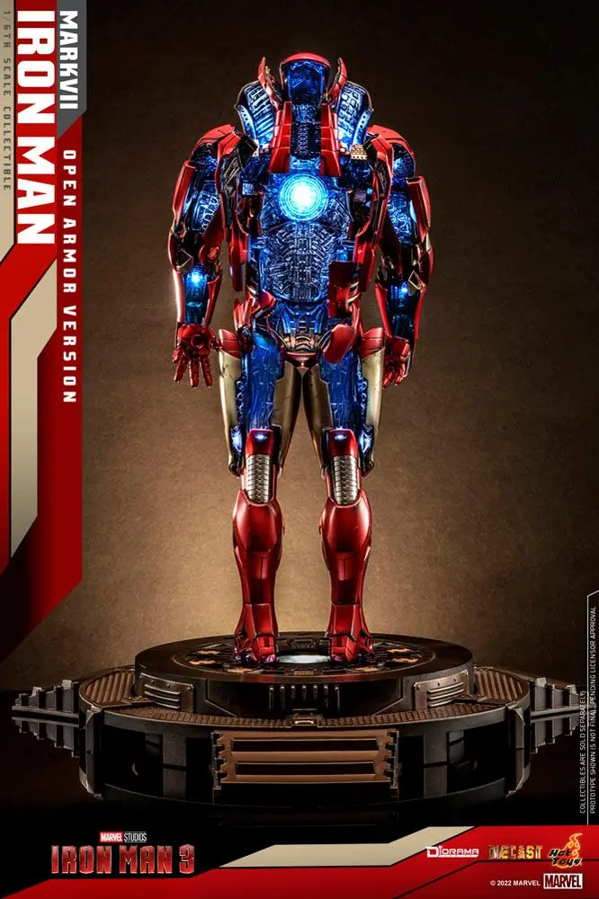 Iron Man 3 1/6 Iron Man Mark VII (Open Armor Version) Diorama szobor figura 32 cm termékfotó