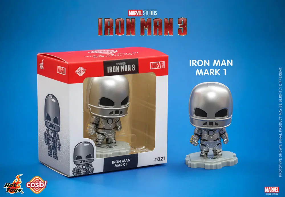 Iron Man 3 Cosbi Mini figura Iron Man Mark 1 8 cm termékfotó