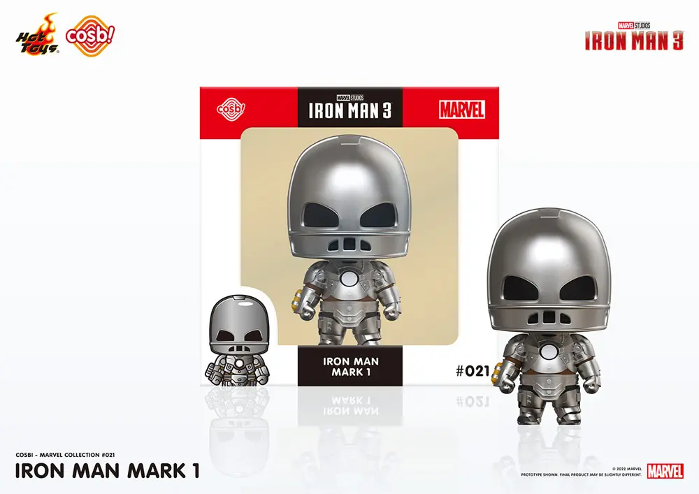 Iron Man 3 Cosbi Mini figura Iron Man Mark 1 8 cm termékfotó