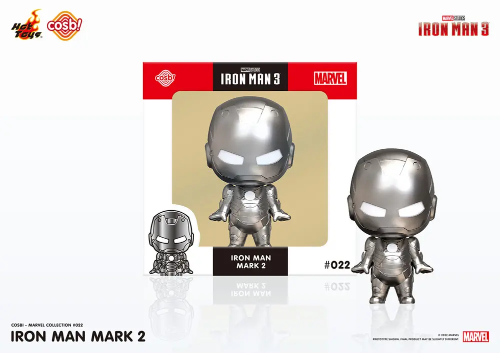 Iron Man 3 Cosbi Mini figura Iron Man Mark 2 8 cm termékfotó