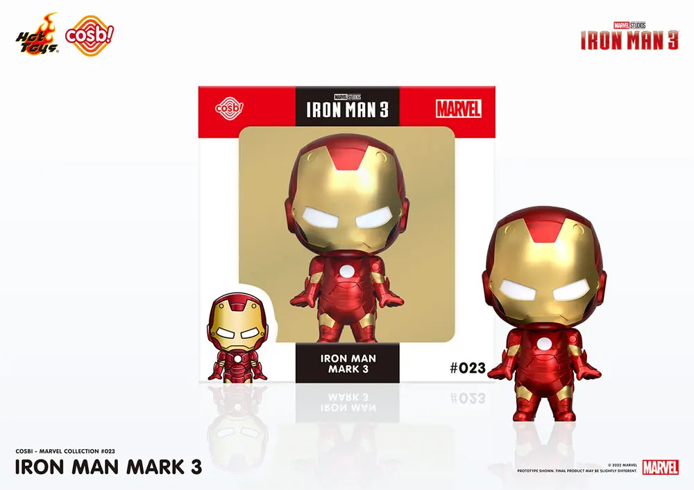 Iron Man 3 Cosbi Mini figura Iron Man Mark 3 8 cm termékfotó
