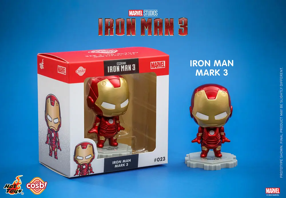 Iron Man 3 Cosbi Mini figura Iron Man Mark 3 8 cm termékfotó