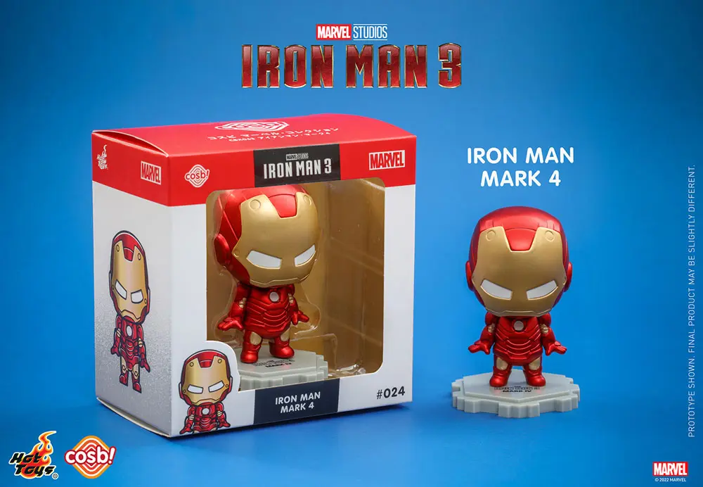 Iron Man 3 Cosbi Mini figura Iron Man Mark 4 8 cm termékfotó