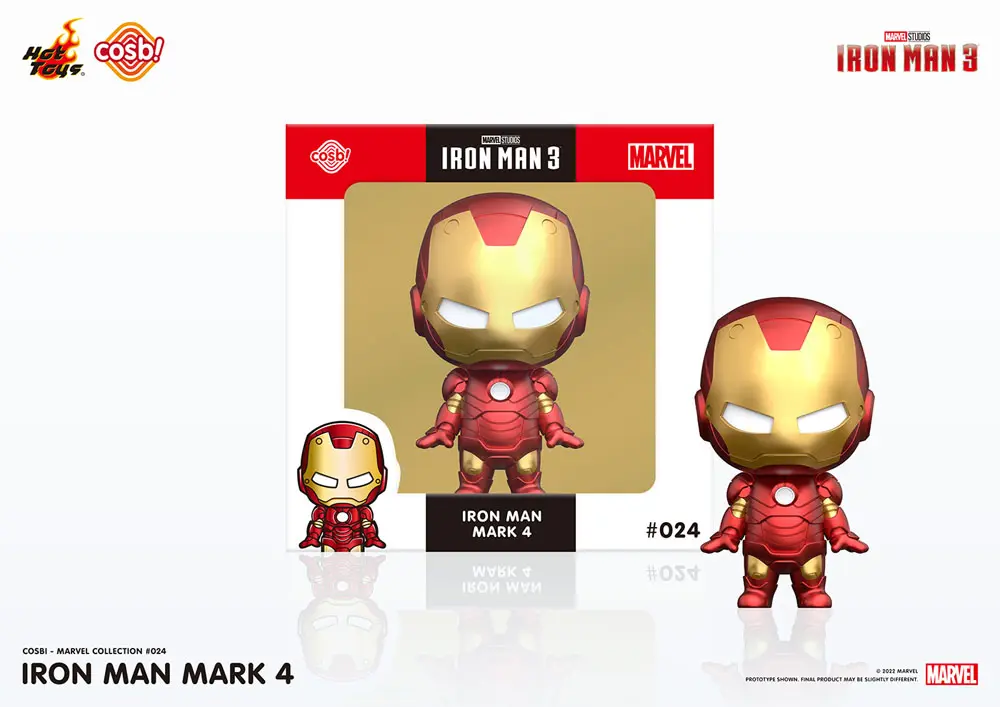 Iron Man 3 Cosbi Mini figura Iron Man Mark 4 8 cm termékfotó