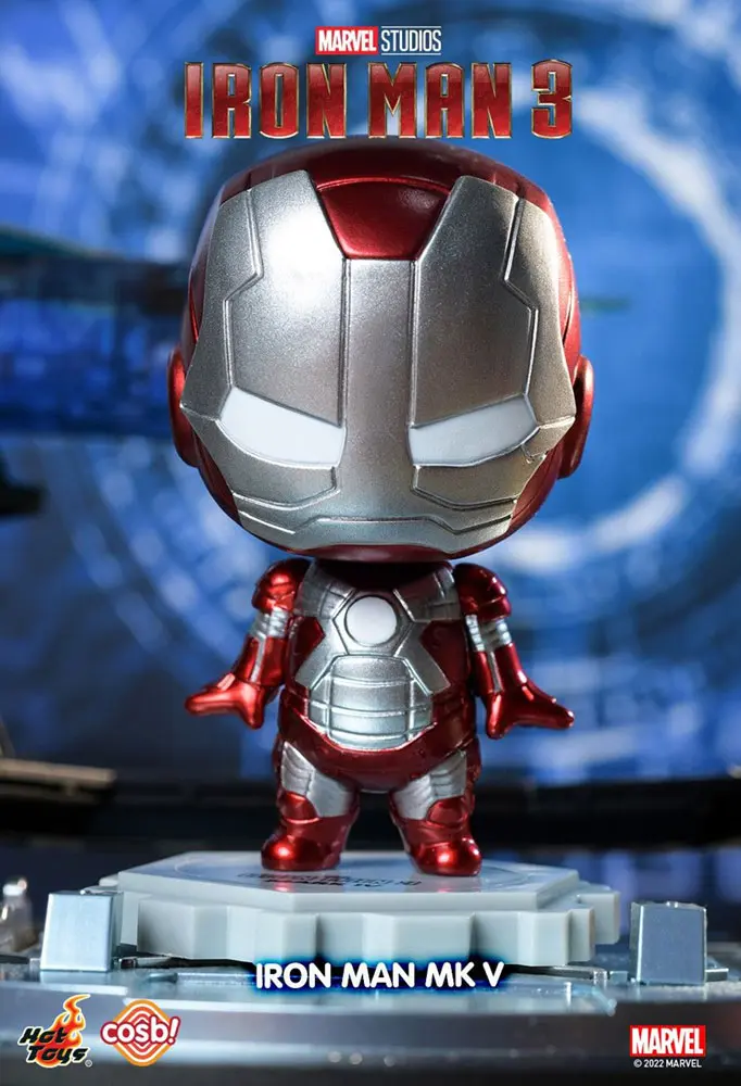 Iron Man 3 Cosbi Mini figura Iron Man Mark 5 8 cm termékfotó