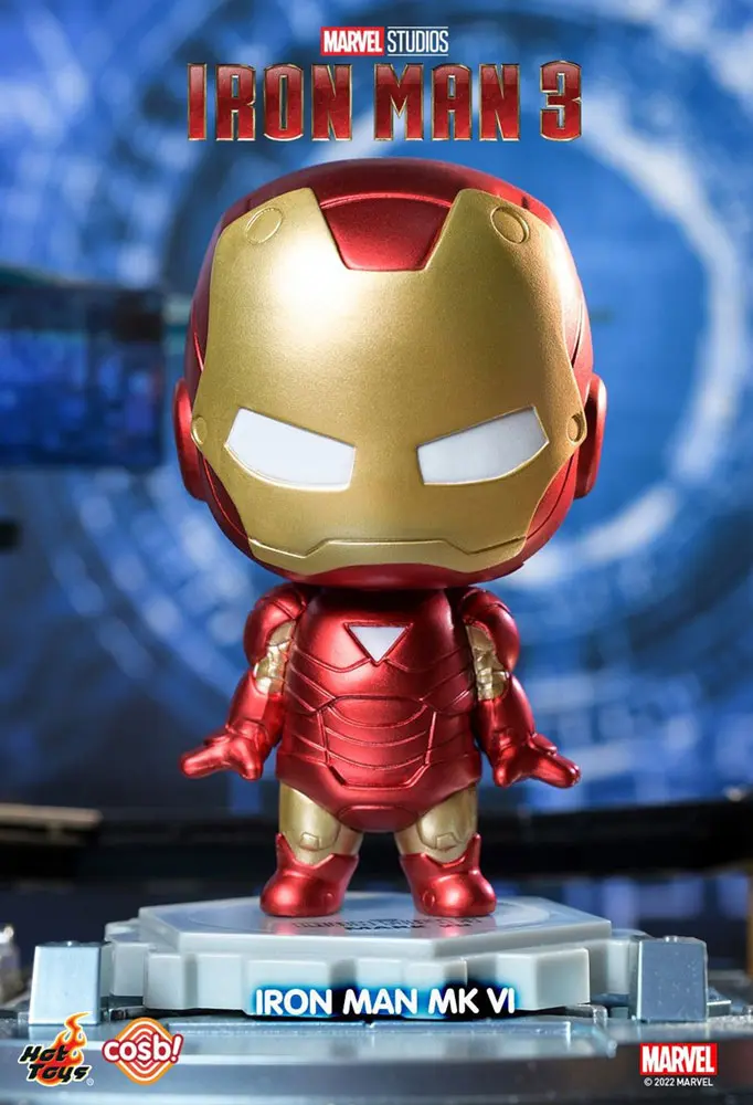 Iron Man 3 Cosbi Mini figura Iron Man Mark 6 8 cm termékfotó