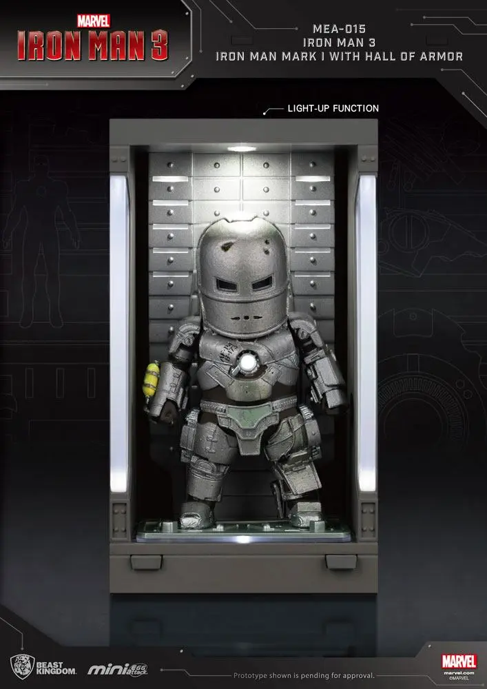 Iron Man 3 Mini Egg Attack Hall of Armor Iron Man Mark I akciófigura 8 cm termékfotó