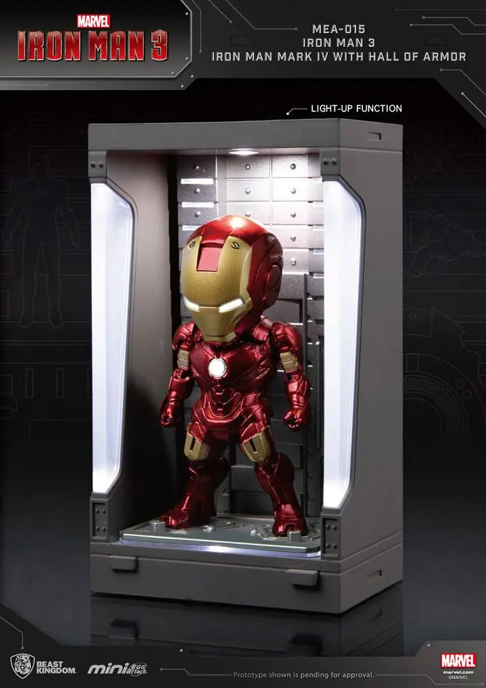 Iron Man 3 Mini Egg Attack Hall of Armor Iron Man Mark IV akciófigura 8 cm termékfotó