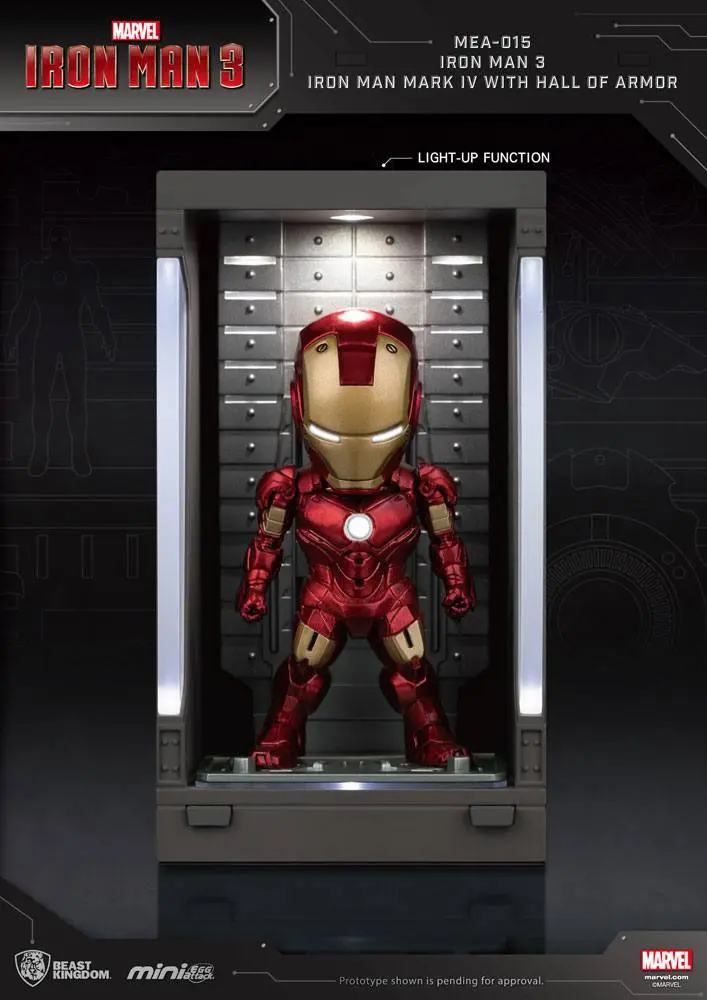 Iron Man 3 Mini Egg Attack Hall of Armor Iron Man Mark IV akciófigura 8 cm termékfotó
