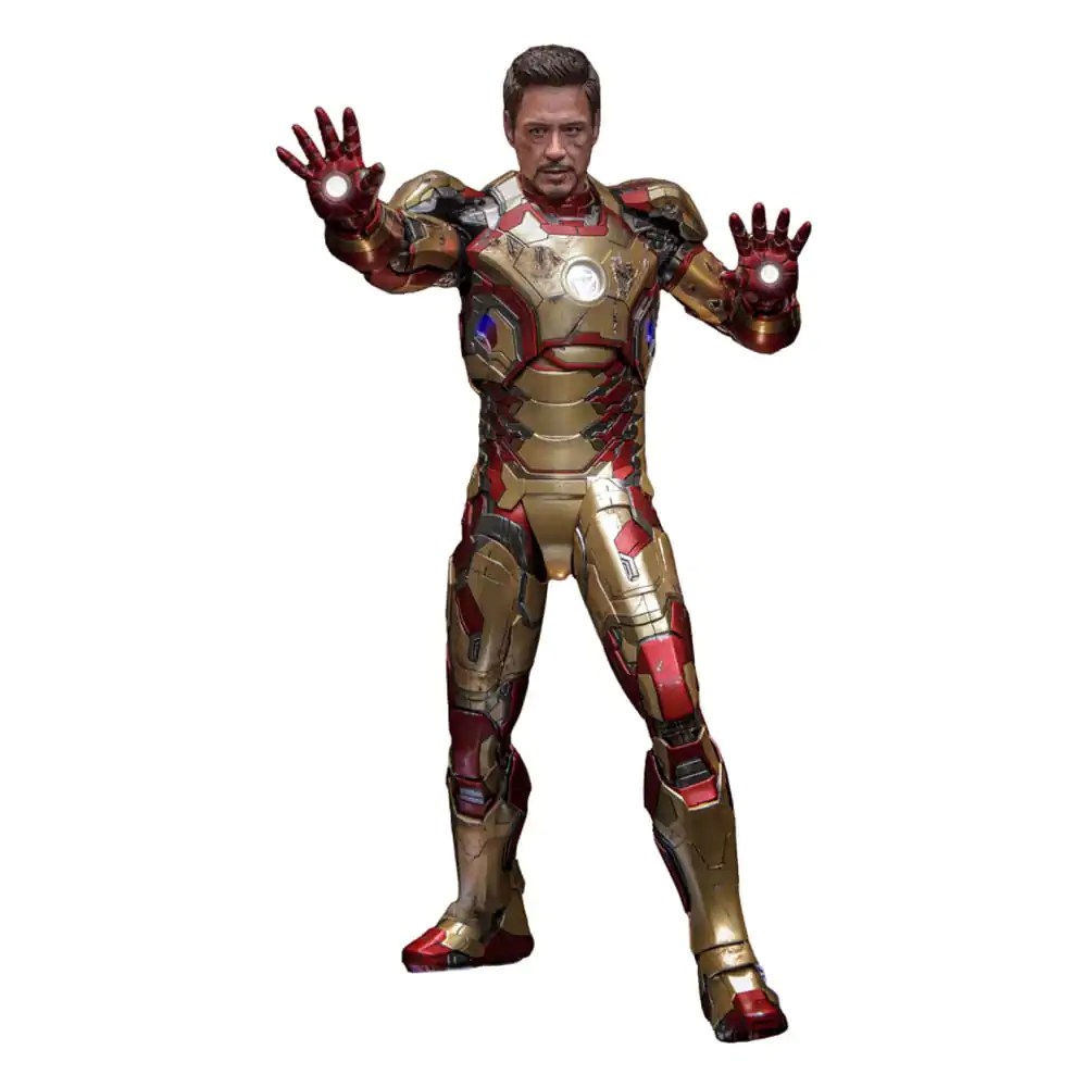 Iron Man 3 Movie Masterpiece Diecast 1/6 Iron Man Mark XLII (2.0) Deluxe akciófigura 32 cm termékfotó