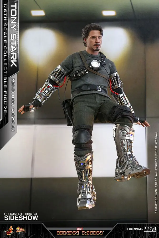 Iron Man Movie Masterpiece 1/6 Tony Stark (Mech Test Version) akciófigura 30 cm termékfotó