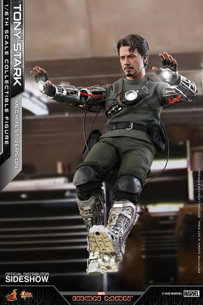 Iron Man Movie Masterpiece 1/6 Tony Stark (Mech Test Version) akciófigura 30 cm termékfotó