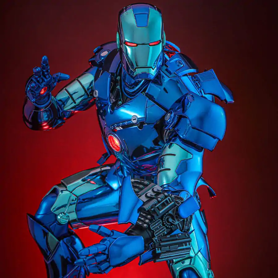 Iron Man Movie Masterpiece Diecast 1/6 Iron Man Mark III (Stealth Mode Ver.) 2.0 Hot Toys Exkluzív akciófigura 33 cm termékfotó