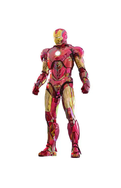 Iron Man Movie Masterpiece Diecast 1/6 Iron Man Mark VI (Fractal Armor) Hot Toys Exkluzív akciófigura 33 cm termékfotó