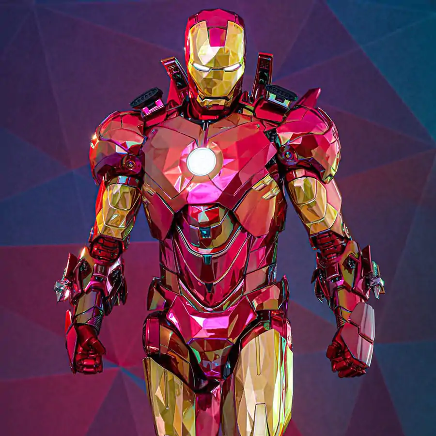 Iron Man Movie Masterpiece Diecast 1/6 Iron Man Mark VI (Fractal Armor) Hot Toys Exkluzív akciófigura 33 cm termékfotó