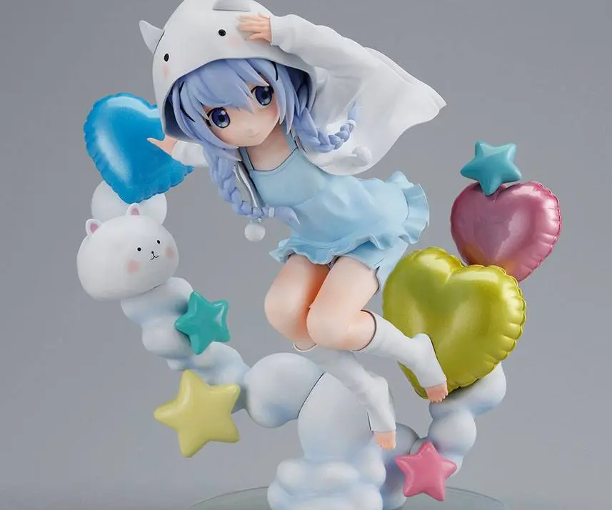 Is the Order a Rabbit BLOOM 1/6 Chino Tippy Hoodie Ver. PVC szobor figura 21 cm termékfotó