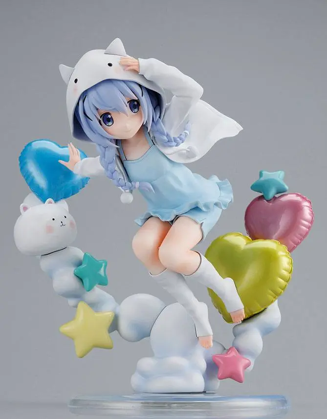 Is the Order a Rabbit BLOOM 1/6 Chino Tippy Hoodie Ver. PVC szobor figura 21 cm termékfotó