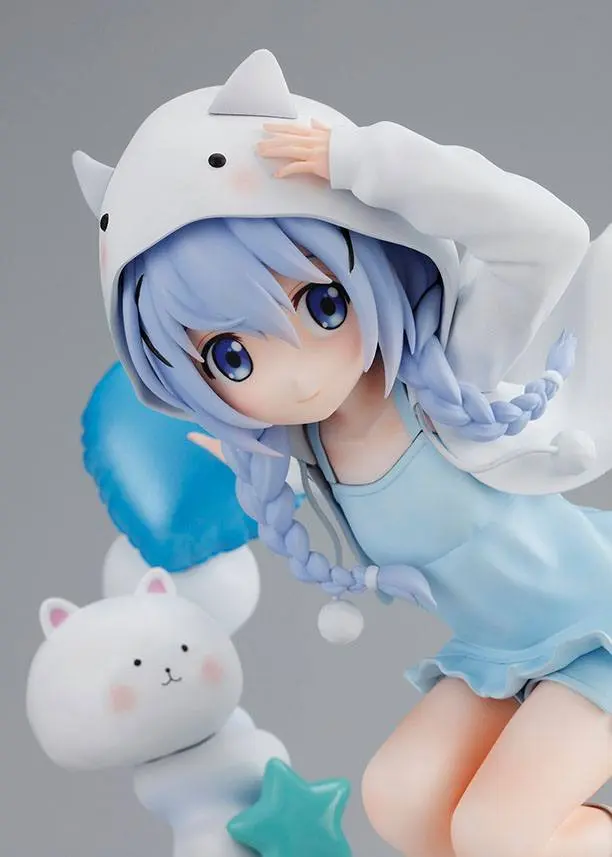 Is the Order a Rabbit BLOOM 1/6 Chino Tippy Hoodie Ver. PVC szobor figura 21 cm termékfotó