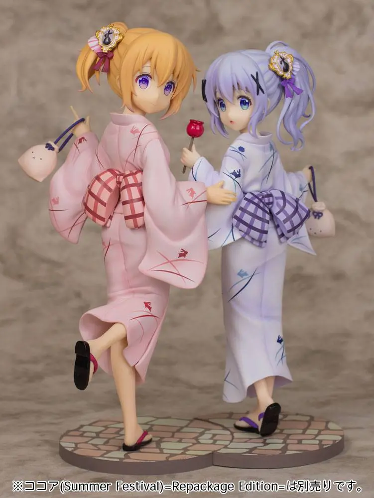 Is the order a rabbit? BLOOM 1/7 Chino (Summer Festival) Repackage Edition PVC szobor figura 22 cm termékfotó