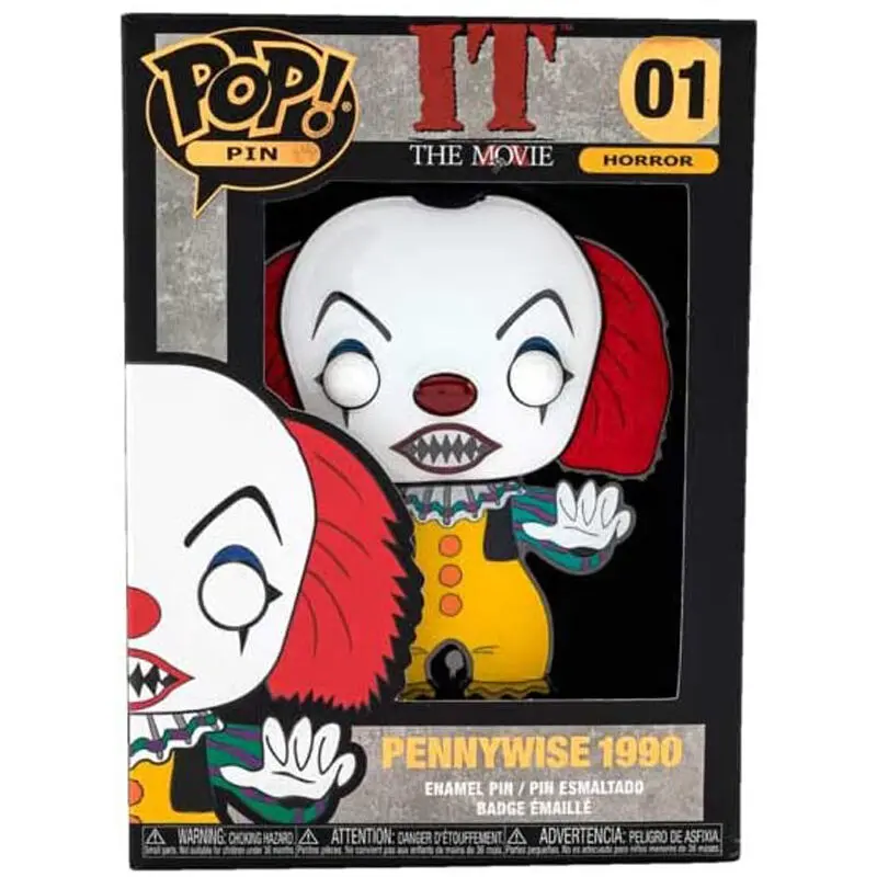 It Pennywise 1990 Big Enamel POP kitűző 10cm termékfotó
