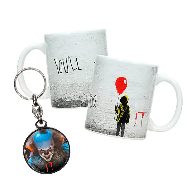 IT Pennywise bögre és fém kulcstartó termékfotó